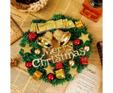Artificial Christmas Wreath with Lights, Battery Operated Christmas Wreaths for Front Door,Christmas Decorations for Indoor and Outdoor - 30CM