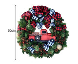 Christmas Wreath for Car, Truck or Festival Decoration LED Artificial Christmas Car Wreath - 25cm