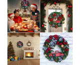 Christmas Wreath for Car, Truck or Festival Decoration LED Artificial Christmas Car Wreath - 25cm