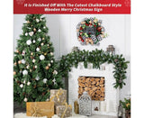 Christmas Wreath for Car, Truck or Festival Decoration LED Artificial Christmas Car Wreath - 25cm - Top-Down View
