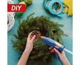 Christmas Wreaths for Front Door Outside, Wreaths for Christmas Decorations,12" Artificial Pine Christmas Wreath for Christmas Day Party - Green - 40cm