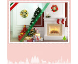 Christmas Wreaths for Front Door, Artificial Christmas Door Wreath with Christmas Ball Bow, Christmas Decorations - Gold - 30cm