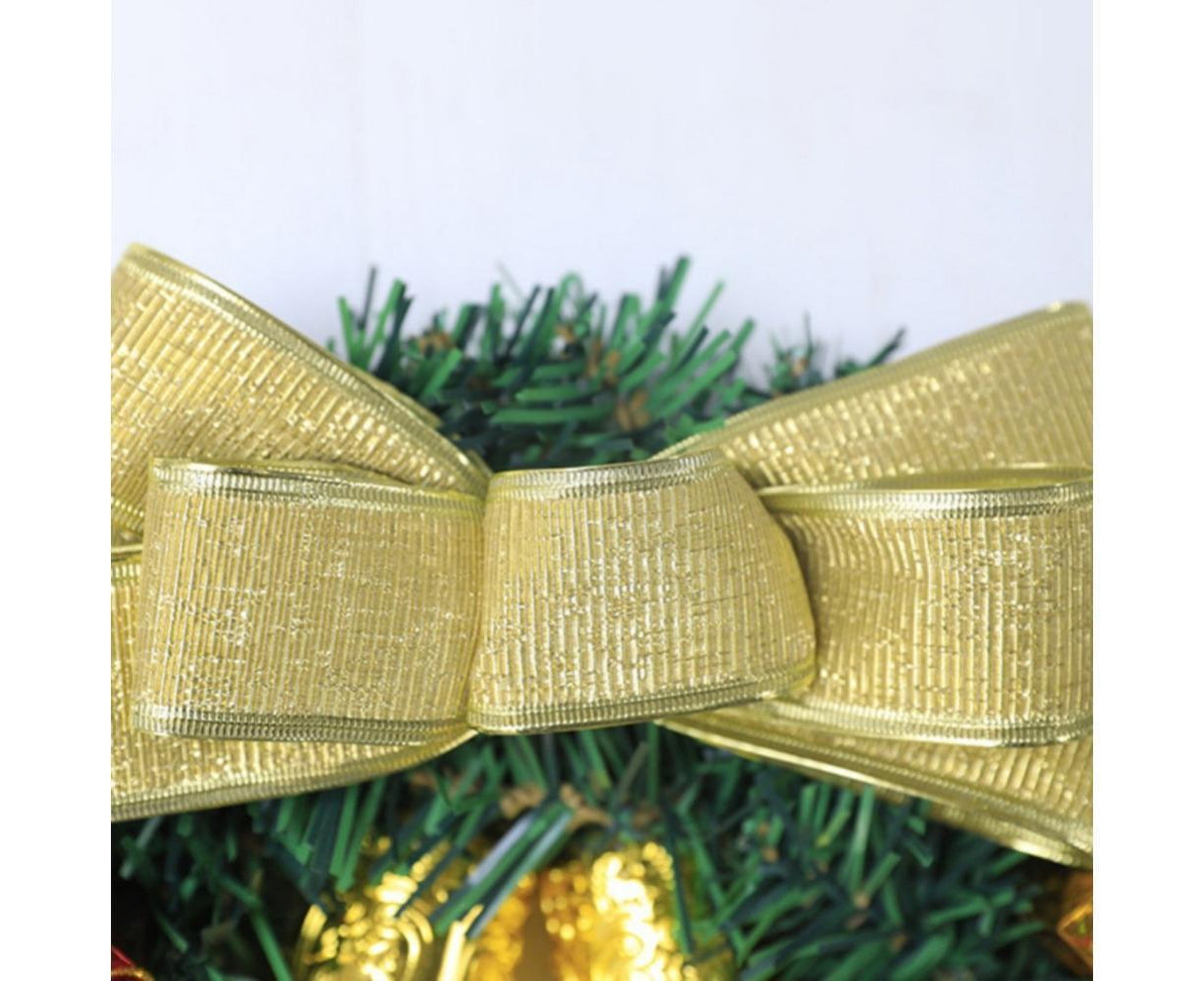 Merry Christmas Wreath 12 Inch Christmas Decorations Front Door Wreath Ornament Wall Artificial Pine Garland for Christmas Party Decor - 30CM