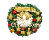 Merry Christmas Wreath 12 Inch Christmas Decorations Front Door Wreath Ornament Wall Artificial Pine Garland for Christmas Party Decor - 30CM