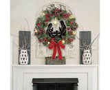 30cm Christmas Wreath for Nativity Scene, Christmas Decorations, Artificial Christmas Wreath - Low Angle