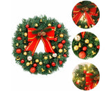 30cm Christmas Wreath with Lights, Christmas Decorations, Artificial Christmas Garland