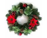 30cm Christmas Wreath, Christmas Decoration, Artificial Christmas Garland, Christmas Hanging Ornament