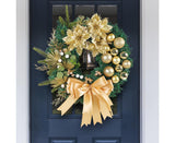 30cm, Christmas Decorations, Artificial Christmas Wreath, Christmas Party Supplies - 45-Degree Angle