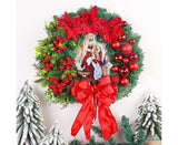 40cm Christmas Wreath for Nativity Scene, Christmas Decorations, Artificial Christmas Wreath