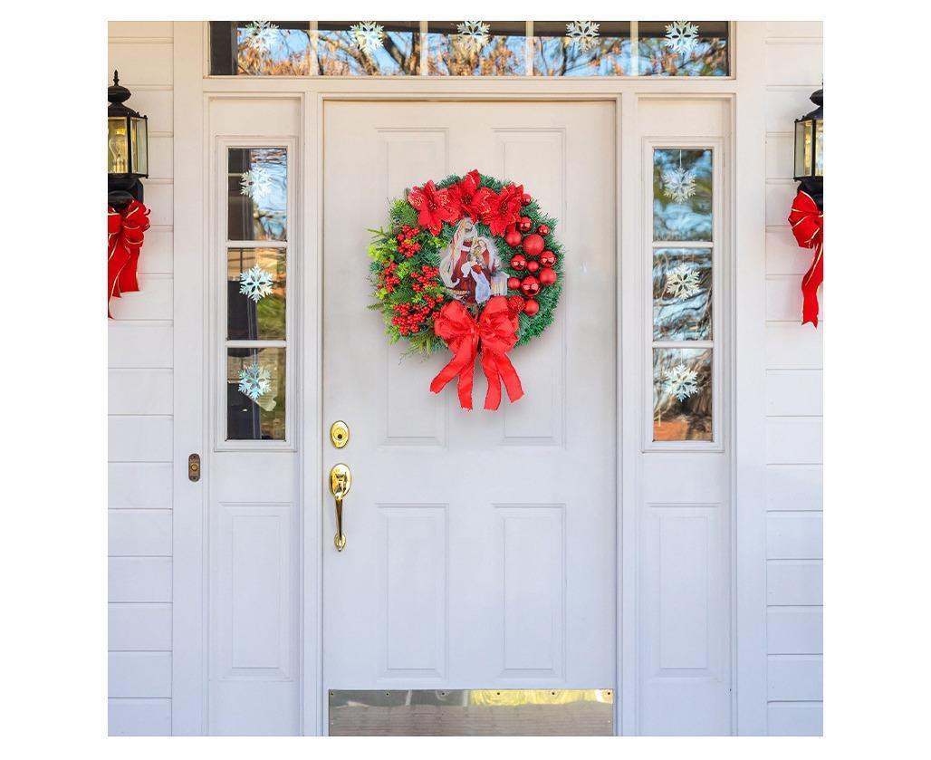 40cm Christmas Wreath for Nativity Scene, Christmas Decorations, Artificial Christmas Wreath