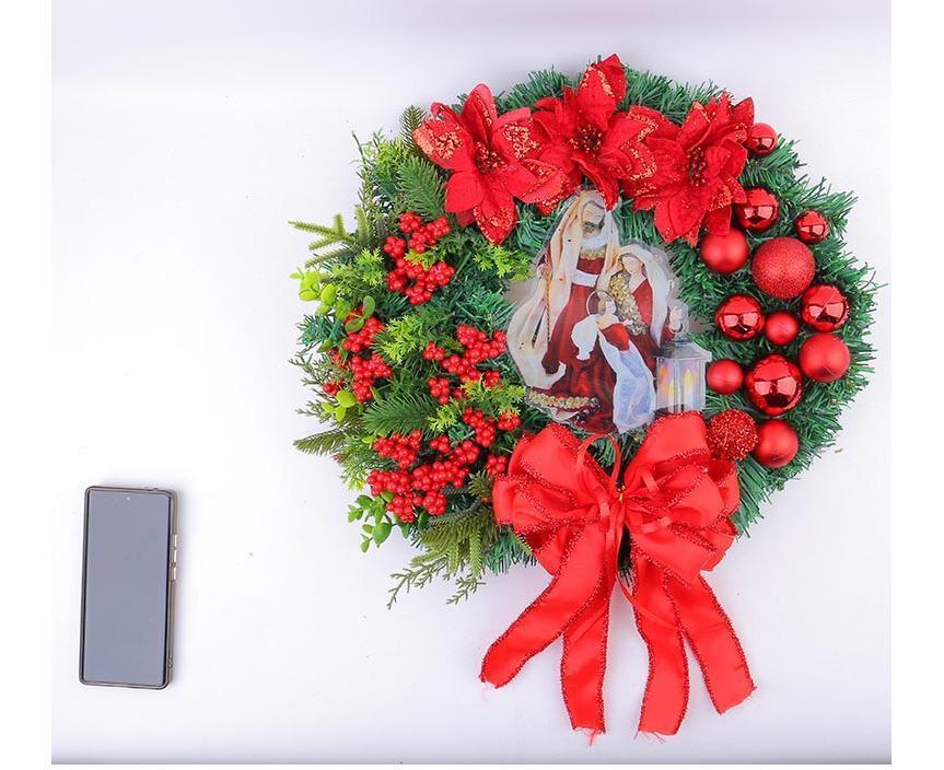 40cm Christmas Wreath for Nativity Scene, Christmas Decorations, Artificial Christmas Wreath