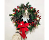 40cm Christmas Wreath for Nativity Scene, Christmas Decorations, Artificial Christmas Wreath