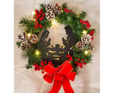 40cm Christmas Wreath for Nativity Scene, Christmas Decorations, Artificial Christmas Wreath