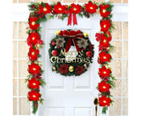40cm Christmas Wreath, Christmas Decorations, Artificial Christmas Garland, Merry Christmas Ornament