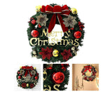 40cm Christmas Wreath, Christmas Decorations, Artificial Christmas Garland, Merry Christmas Ornament - Side View