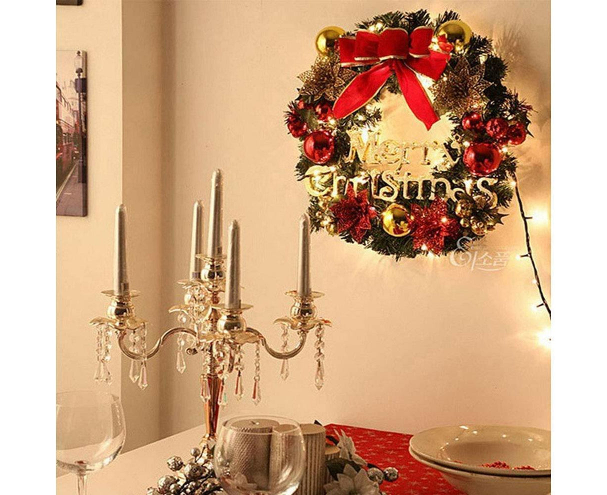 40cm Christmas Wreath, Christmas Decorations, Artificial Christmas Garland, Merry Christmas Ornament