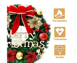 40cm Christmas Wreath, Christmas Decorations, Artificial Christmas Garland, Merry Christmas Ornament