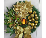 40cm Nativity Scene Christmas Wreath, Christmas Decorations, Artificial Christmas Wreath
