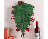 48cm Christmas Wreath, Christmas Decorations, Artificial Christmas Garland, Christmas Wall Elk Wreath - Rear View