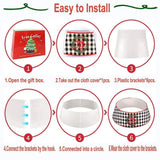 Christmas Tree Collar, 48 Inch Christmas Tree Ring, Foldable Christmas Tree Skirt