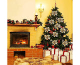 16 Pcs Christmas Tree Decoration, Christmas Glitter Christmas Tree Ornament Christmas Decoration Glitter