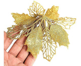 16 Pcs Christmas Tree Decoration, Christmas Glitter Christmas Tree Ornament Christmas Decoration Glitter - Side View