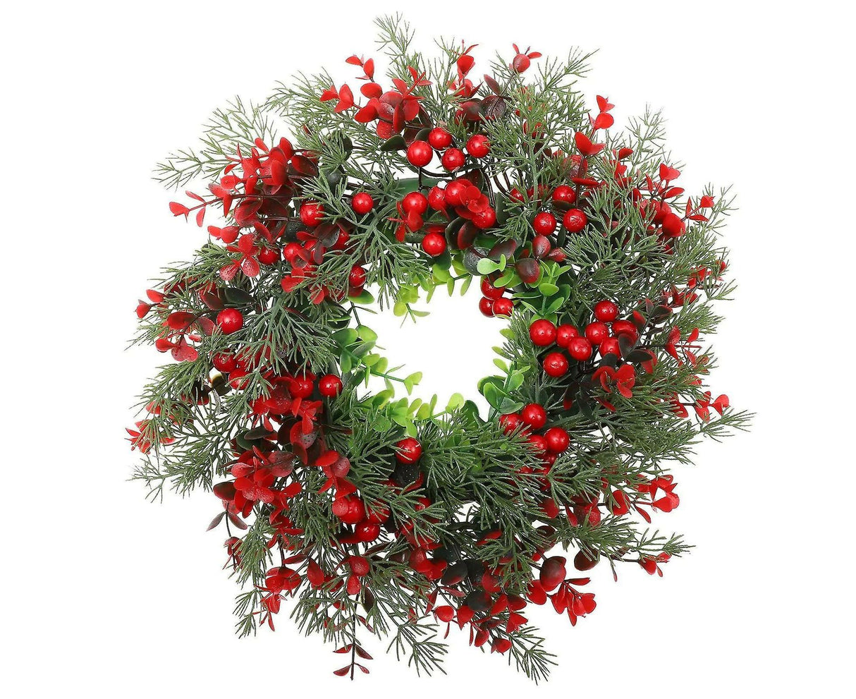 1pcs Winter Berry Wreath Christmas Tree Wreath Christmas Artificial Wreath Artificial Christmas Wreaths Xmas Porch Wreath