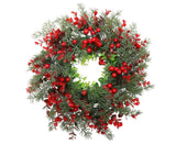 1pcs Winter Berry Wreath Christmas Tree Wreath Christmas Artificial Wreath Artificial Christmas Wreaths Xmas Porch Wreath