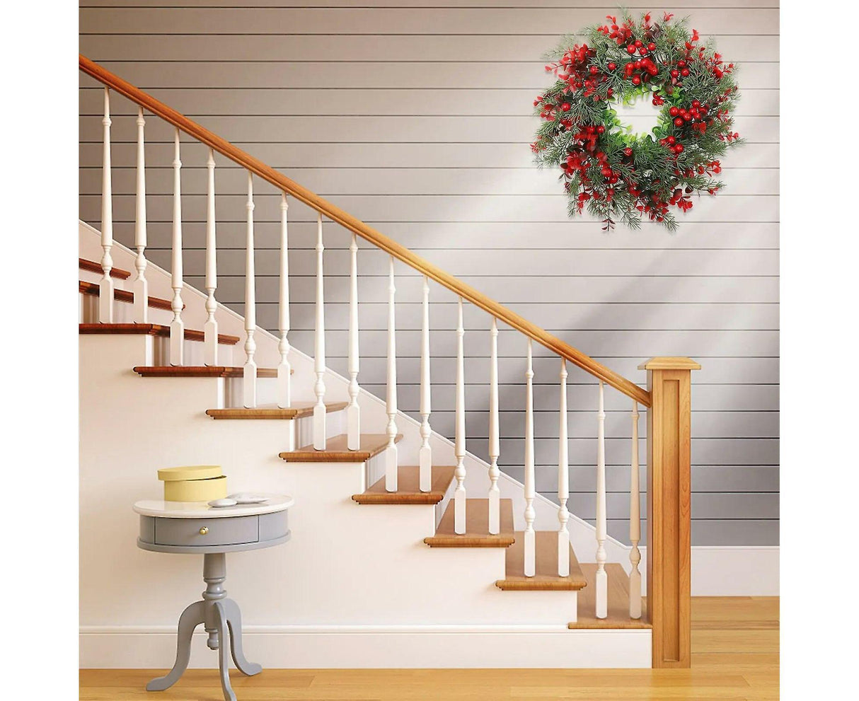 1pcs Winter Berry Wreath Christmas Tree Wreath Christmas Artificial Wreath Artificial Christmas Wreaths Xmas Porch Wreath