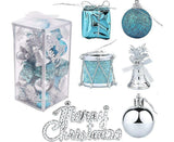 32 Christmas Tree Decoration Balls Christmas Tree Decoration Gift Box Christmas Tambourine Letter - Front View
