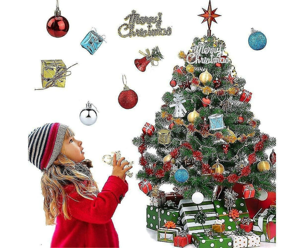 32 Christmas Tree Decoration Balls Christmas Tree Decoration Gift Box Christmas Tambourine Letter