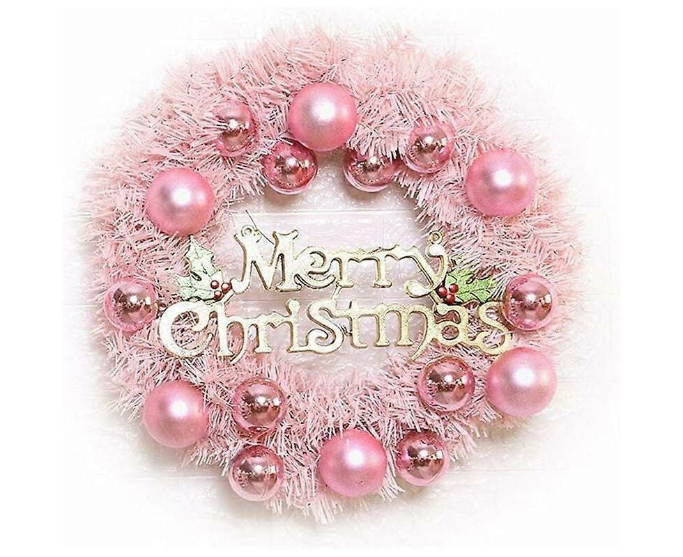 Christmas Wreath Door Wreath Wall Wreath 30CM Artificial Christmas Door Wreath Christmas Wreath with Christmas Balls Artificial Wreath Christmas Decor