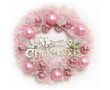 Christmas Wreath Door Wreath Wall Wreath 30CM Artificial Christmas Door Wreath Christmas Wreath with Christmas Balls Artificial Wreath Christmas Decor