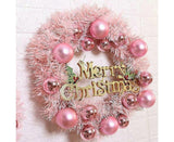Christmas Wreath Door Wreath Wall Wreath 30CM Artificial Christmas Door Wreath Christmas Wreath with Christmas Balls Artificial Wreath Christmas Decor