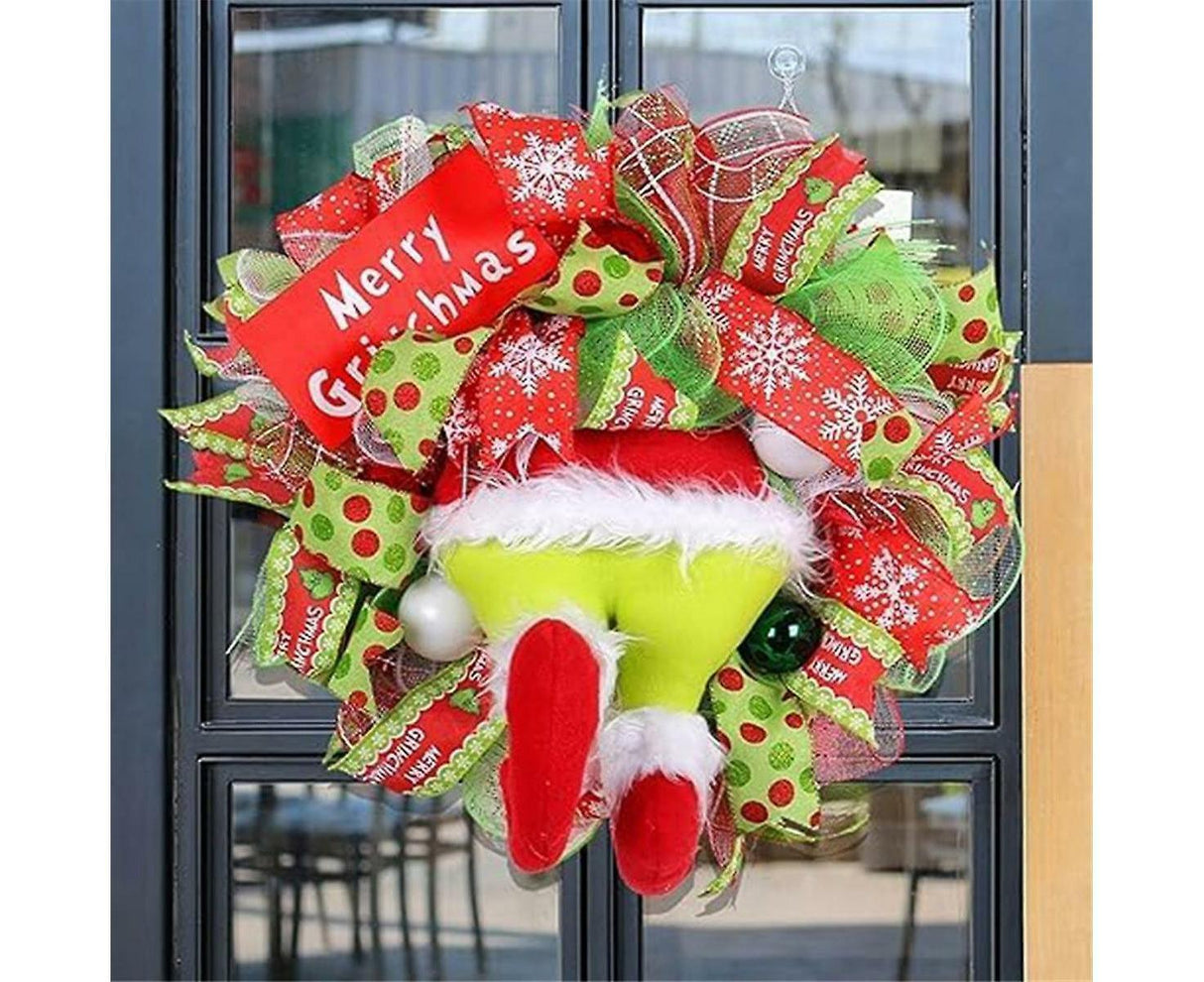 Christmas Wreath,artificial Christmas Wreath, Christmas Front Door Wreath, Outdoor Christmas Wreath