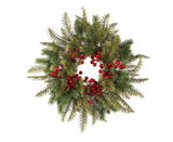 Red Berry Wreath Outdoor Christmas Wreath Christmas Fireplace Wreath Christmas Door Wreath Christmas Wreath Ornament 40x40cm
