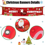 Christmas Decoration Banner, Merry Christmas Banner, Red Merry Christmas Banner, Merry Christmas Banner for Indoor and Outdoor