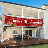 Christmas Decoration Banner, Merry Christmas Banner, Red Merry Christmas Banner, Merry Christmas Banner for Indoor and Outdoor