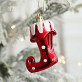 Plastic Christmas balls, Christmas tree decorations, Christmas balls, Christmas tree decorations, Christmas tree decorations (boots)