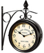 Wall Clock Wrought Iron Garden Clock Station Clock 2-sided Handmade Grand Central Terminal New York
