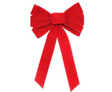 Christmas Decorations, Red Flannelette Christmas Bow