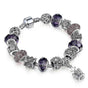 Purple Crystal Beads Women Bracelet Diy Gift