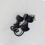 Crystal Rhinestone Kitty Cat Brooch & Pin Double Kittens Cute Brooches Jewelry Accessories For Women