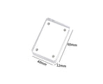 Card Brick grip Suction Transparent Visible DIY Store Photos Gradient Color Flowing Sand Mahjong Size Card Case Album Home Supply - Pink