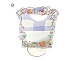 Sign Stand Ornament Irregular Wave Edge Acrylic Flower Pattern Surrounding 3 Inch  Album Photocard Stand Household Use