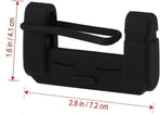 Vehicle chair Belt Buckle Silicone Case Clip Case security Belt Accessory (Black)