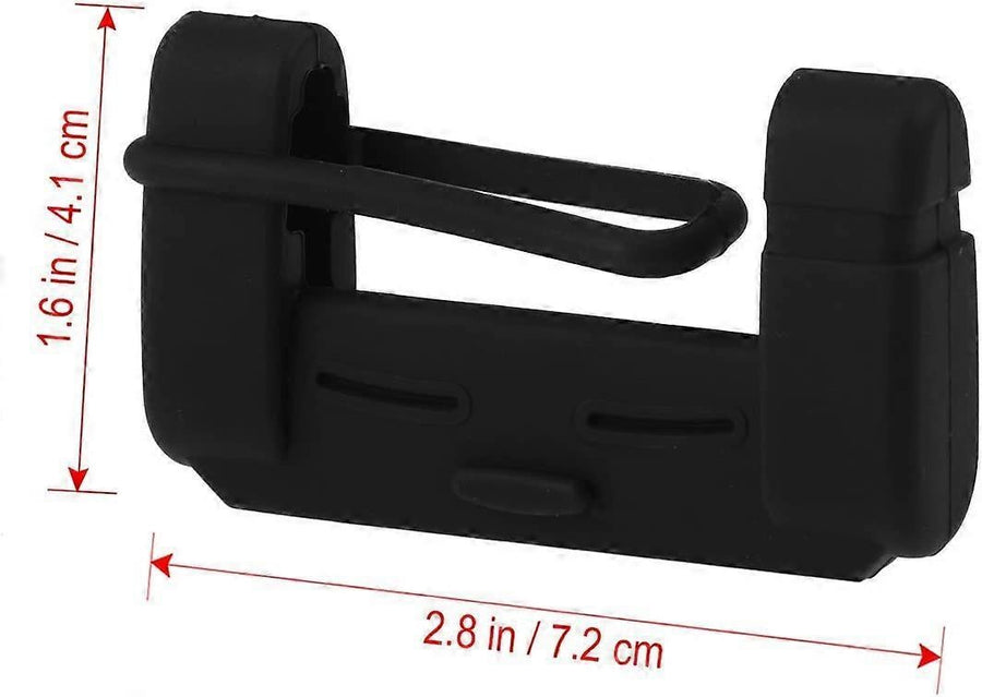 Vehicle chair Belt Buckle Silicone Case Clip Case security Belt Accessory (Black)