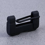 Vehicle chair Belt Buckle Silicone Case Clip Case security Belt Accessory (Black)