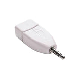 Converter Adapter USB 2.0 Female to 3.5mm Male AUX Audio Durable Car Plug Jack
