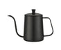 600ml Pour Over Kettle Coffee Maker Stainless Steel Gooseneck Drip Tea Pot Jug-Black 600ML
